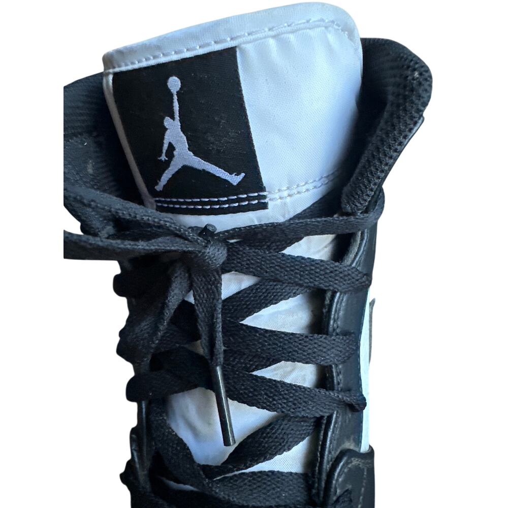 Jordan 1 Retro Men’s MSC High Baseball Panda Cleats SZ 11 - Picture 6 of 9